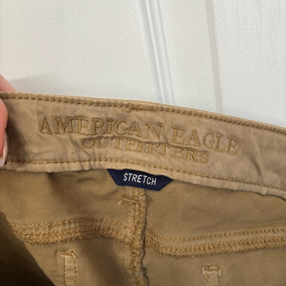 Khaki Stretch Jeggings | American Eagle 14 - Picture 5 of 10